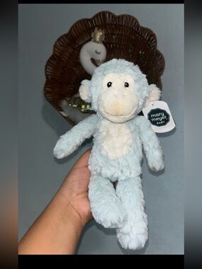 Mary Meyer Baby Plush Blue Monkey Stuffed Animal